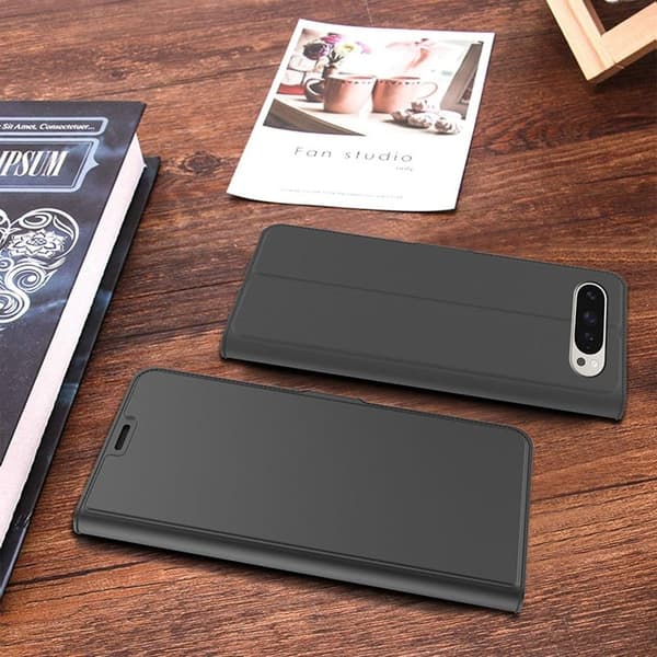 Glat og tyndt premium Google Pixel 9 Pro XL læderetui - Sort