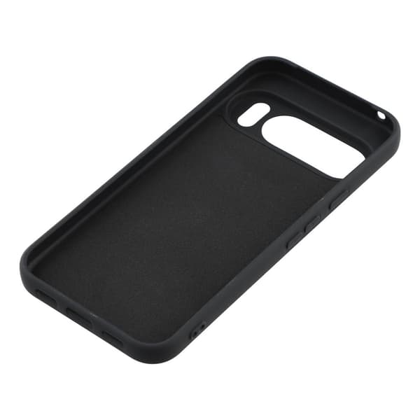 Mikrofiberforet blødt gummi Google Pixel 10 Pro XL cover - Sort