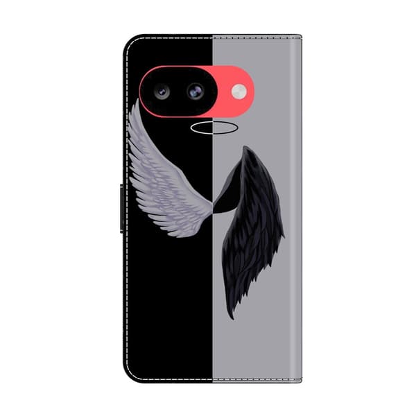 Wonderland Google Pixel 10a flip etui - Sort / Sort