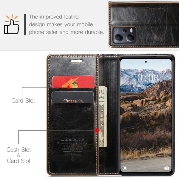 CaseMe Xiaomi Poco X5 / Redmi Note 12 Smooth Etui - Kaffe