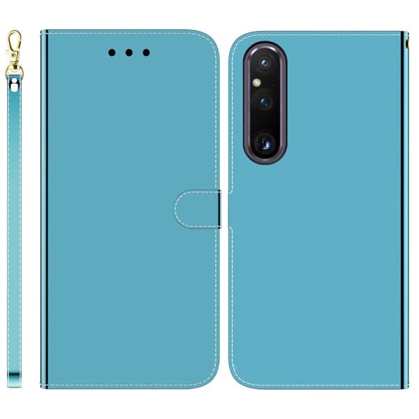 Mirror Sony Xperia 1 V Flippetui - Blå