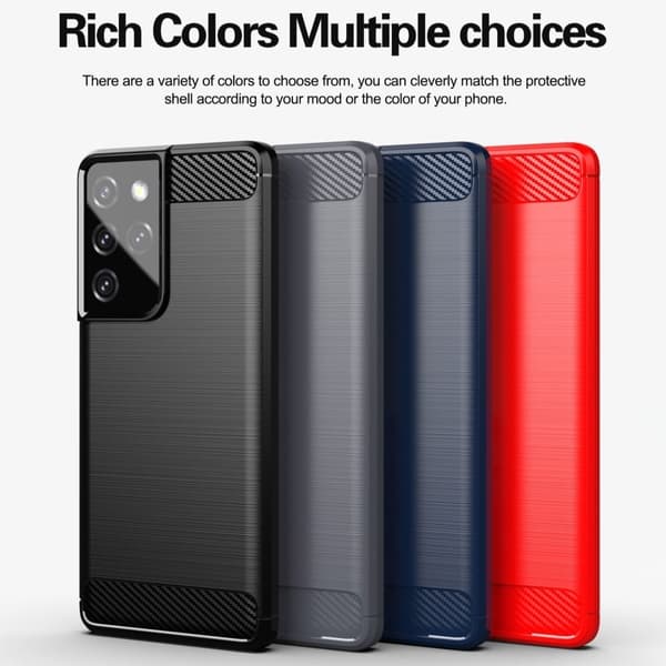 Carbon Flex Samsung Galaxy S21 Ultra 5G cover - Sort
