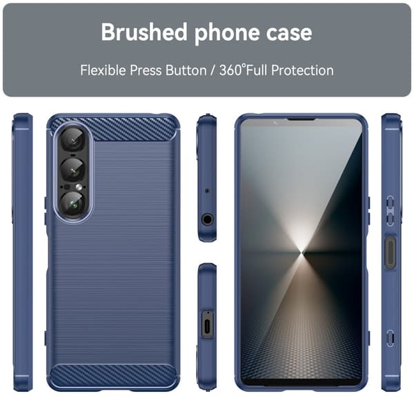 Carbon Flex Sony Xperia 1 VII cover - Blå