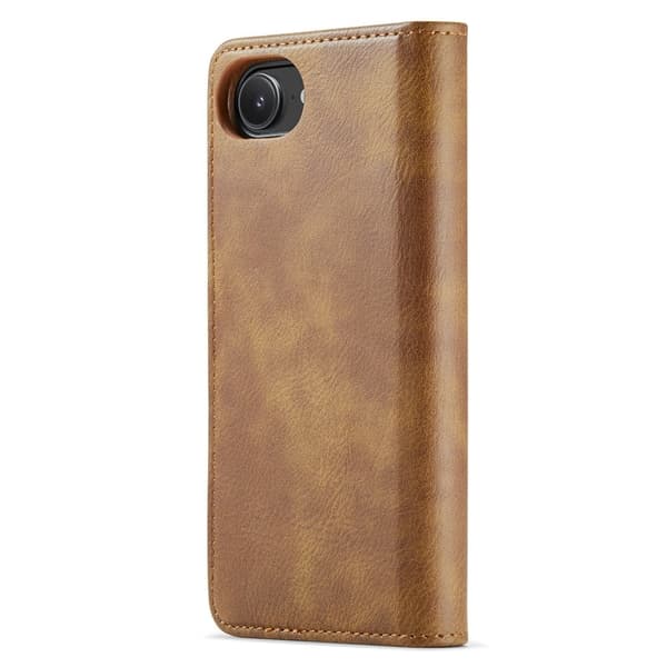 DG.MING iPhone 16e 2-in-1 lompakkokotelo - Ruskea