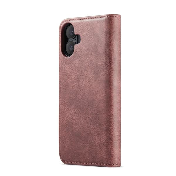 DG.MING iPhone 17 2-in-1 lompakkokotelo - Punainen