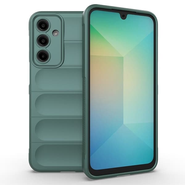 Mjukt greppformat Samsung Galaxy A36 skal - Grön