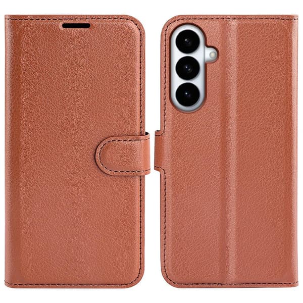 Classic Samsung Galaxy S26 Plus flip etui - Brun