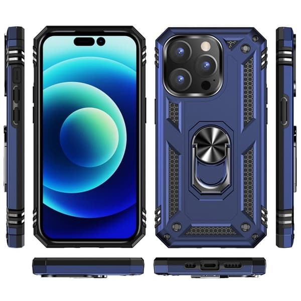 Bofink Combat iPhone 14 Pro Max Suojakotelo - Sininen