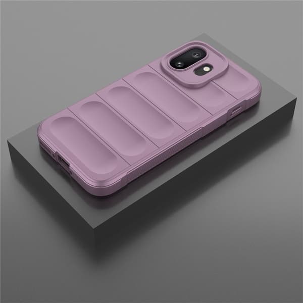 Blødt grebsformet OnePlus 15T cover - Lyselilla