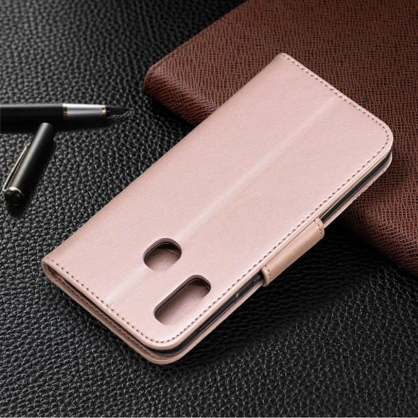 Butterfly Samsung Galaxy A20e etui - Rødguld