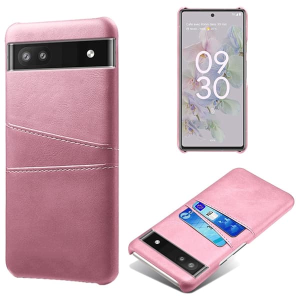 Dual Card Google Pixel 6a cover - Pink