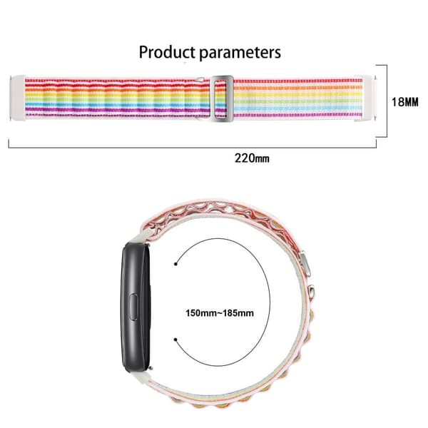 Huawei Band 7 nylonrem - Farverig