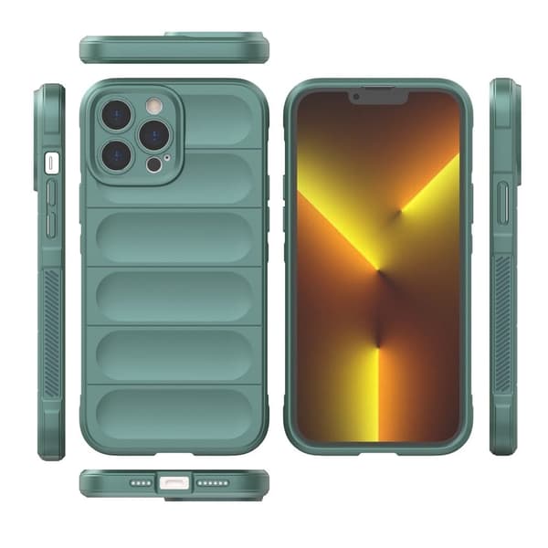 Mjukt greppformat iPhone 13 Pro Max skal - Vit