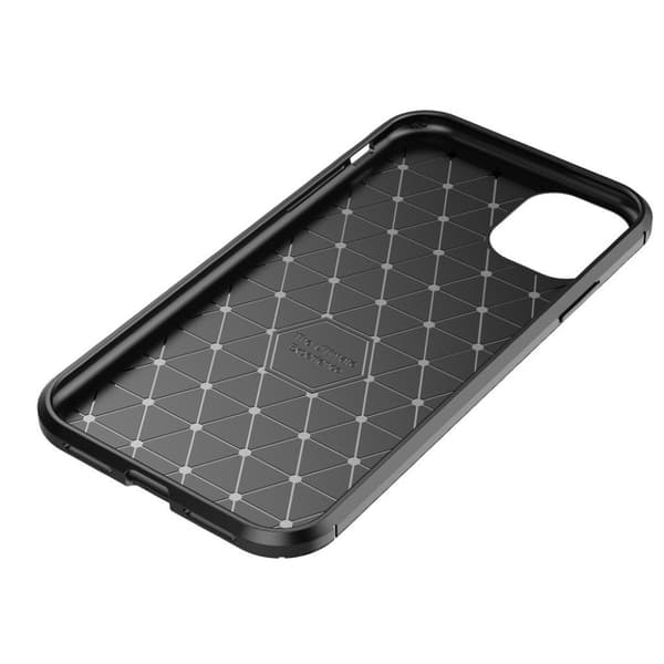 Carbon Fiber Texture Drop-proof Flexible Phone Case iPhone 11 6.1 inch (2019) - Sort