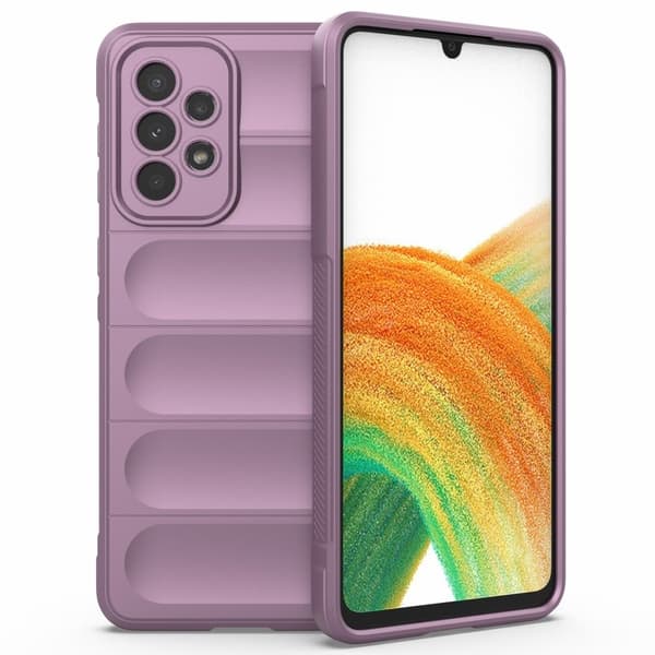 Blødt grebsformet cover til Samsung Galaxy A33 5G - Lilla