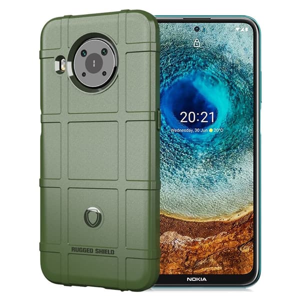 Rugged Shield Etui Nokia X10 / X20 - Grønn