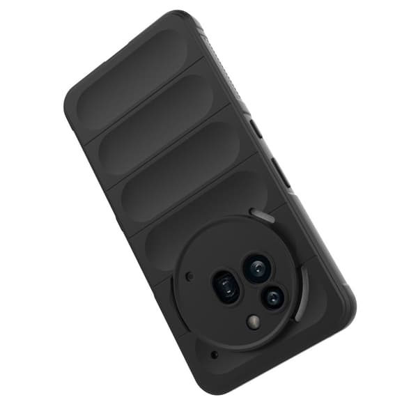 Blødt grebsformet Nothing Phone (3a) Pro cover - Mørkegrå