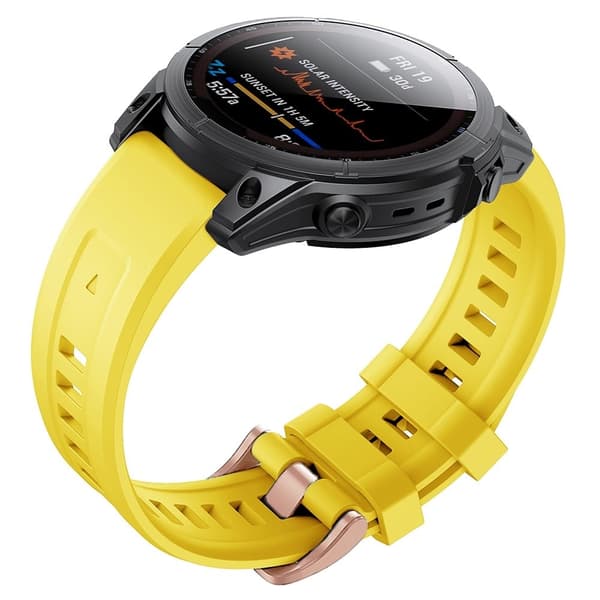 Urrem i silikone til Garmin Fenix 7S - Gul