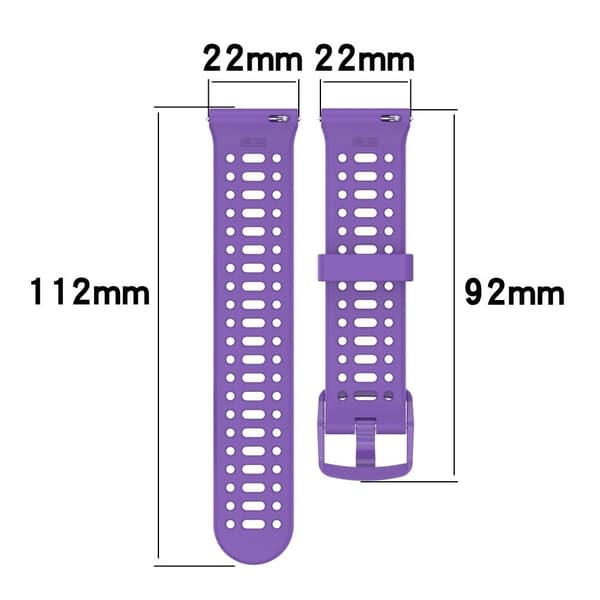 Coros Pace 3 Liquid Silicone klockarmband Justerbart armband - Midnattsblå