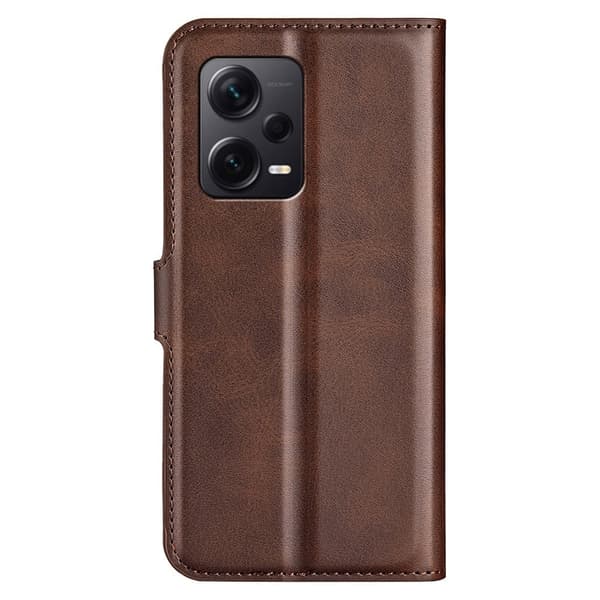 Lompakko Nahkakotelo For Xiaomi Redmi Note 12 Pro Plus - Ruskea
