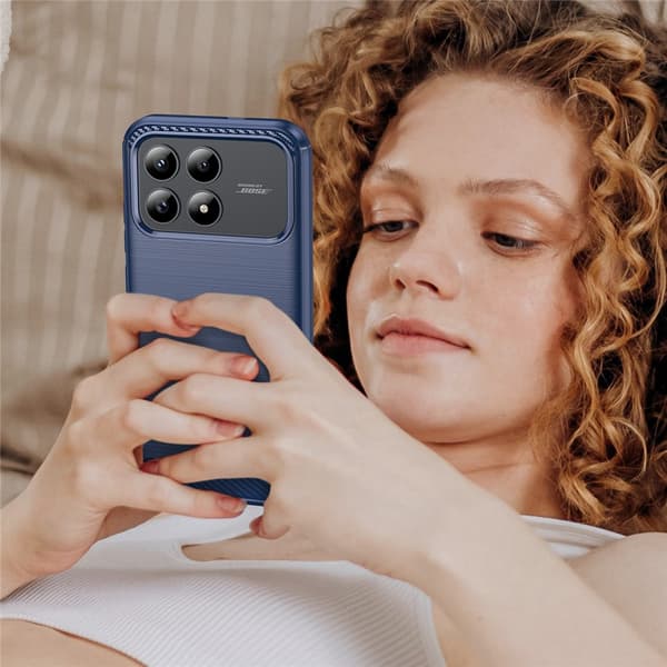 Carbon Flex Xiaomi Poco F8 Pro cover - Blå