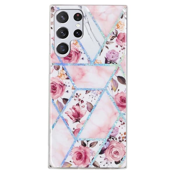 Deco Samsung Galaxy S23 Ultra Etui - Electroplated Rose