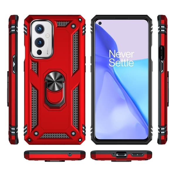 Bofink Combat OnePlus 9 Suojakotelo - Punainen