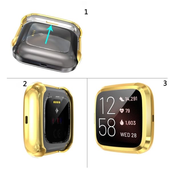 Fitbit Versa 2 Galvanisering Etui - Gull
