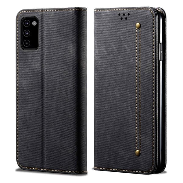Jeans Samsung Galaxy M51 flip etui - sort