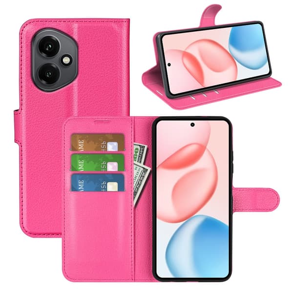 Classic Honor 400 flip etui - Rosarød