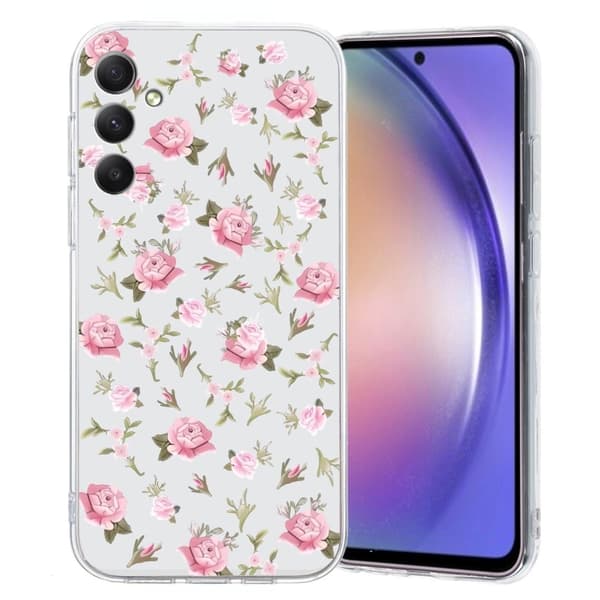 Imagine Samsung Galaxy S24 FE deksel - Rosa Blomst