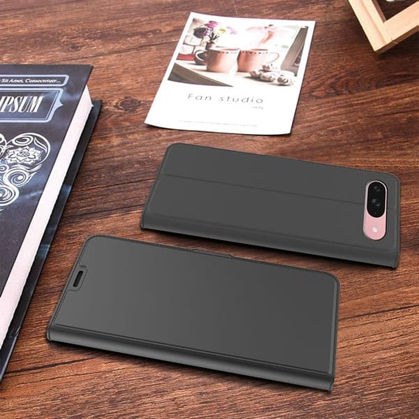 Glat og tyndt premium Google Pixel 10 Pro / Google Pixel 10 læderetui - Sort