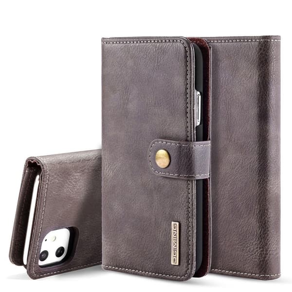 DG.MING iPhone 11 2-i-1 etui med pung - Brun