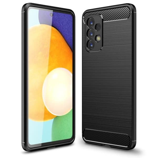Carbon Flex Suojakotelo Samsung Galaxy A33 5G - Musta