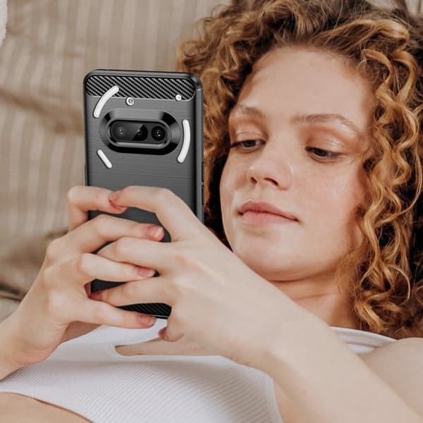 Carbon Flex Nothing Phone (3a) kotelot - Musta