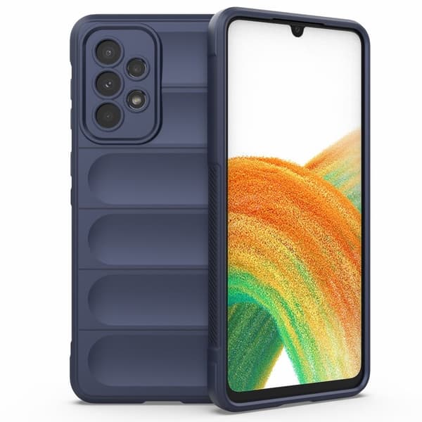 Mjukt greppformat Samsung Galaxy A53 5G skal - Blå