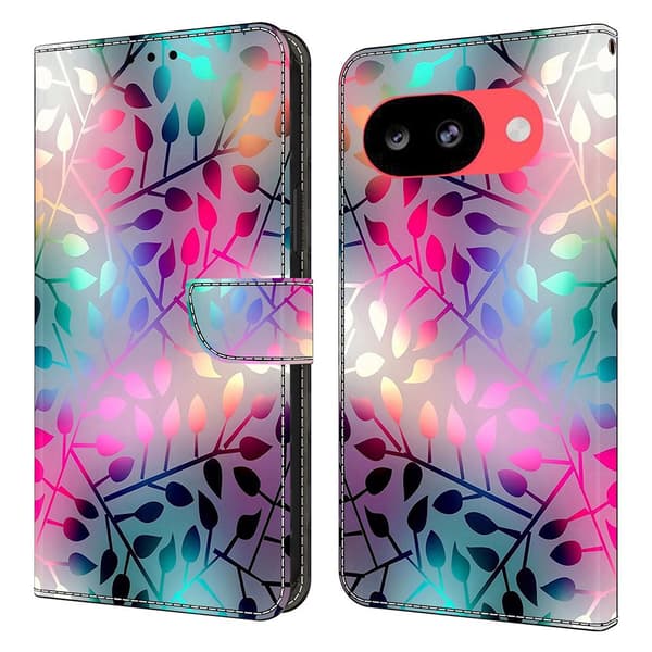 Wonderland Google Pixel 10a flip-etui - Lønneblad