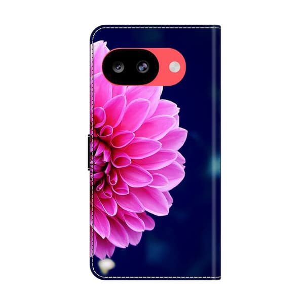 Wonderland Google Pixel 10a flip-etui - Rosa Blomster