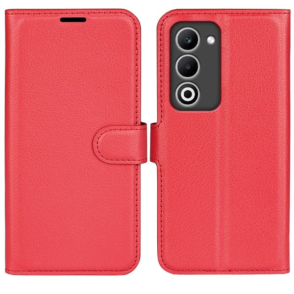 Classic Oppo A5 flip etui - Rød