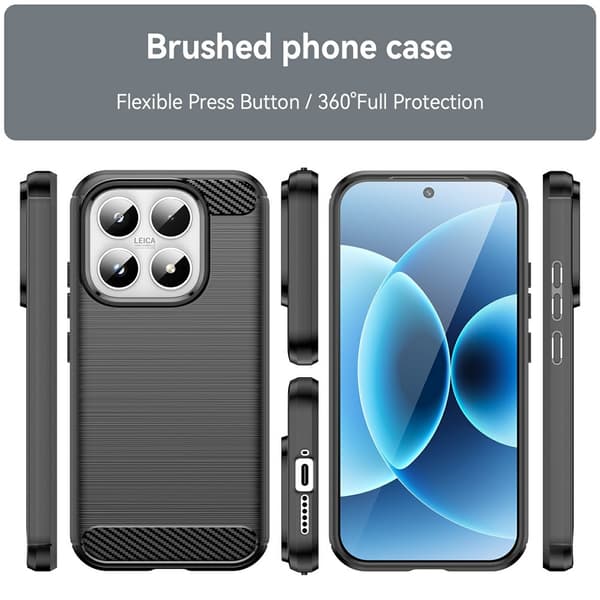 Carbon Flex Xiaomi 17 cover - Sort