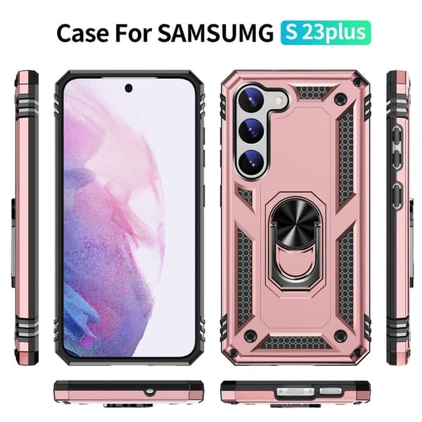 Bofink Combat Samsung Galaxy S23 Plus Etui - Rødguld