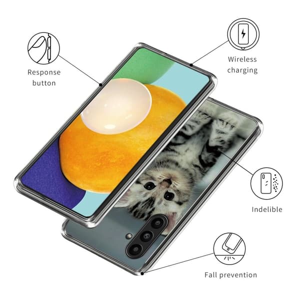 Deco Samsung Galaxy A14 deksel - Søt Katt