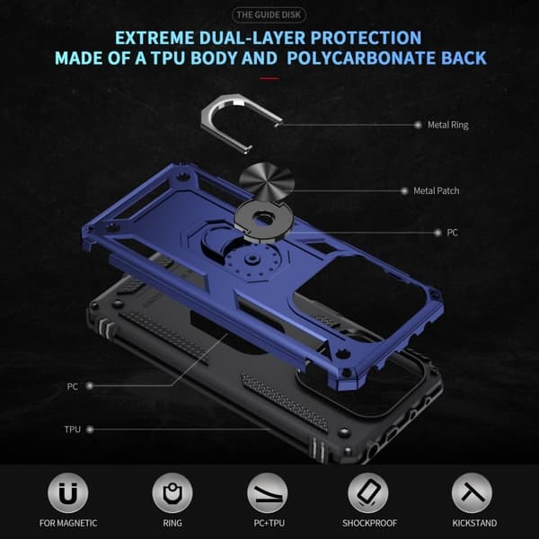 Bofink Combat Xiaomi Redmi Note 14 4G cover - Blå