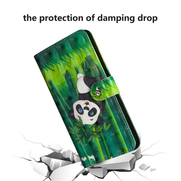 Huawei Y6 2019 Läderfodral med mönster - Panda