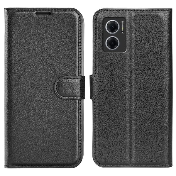 Klassisk Xiaomi Redmi Note 11E flip etui - Sort