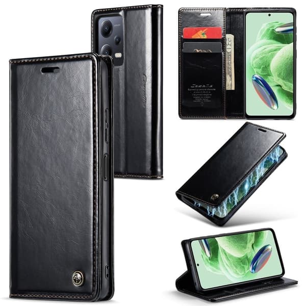 CaseMe Xiaomi Poco X5 / Redmi Note 12 Smooth Etui - Svart