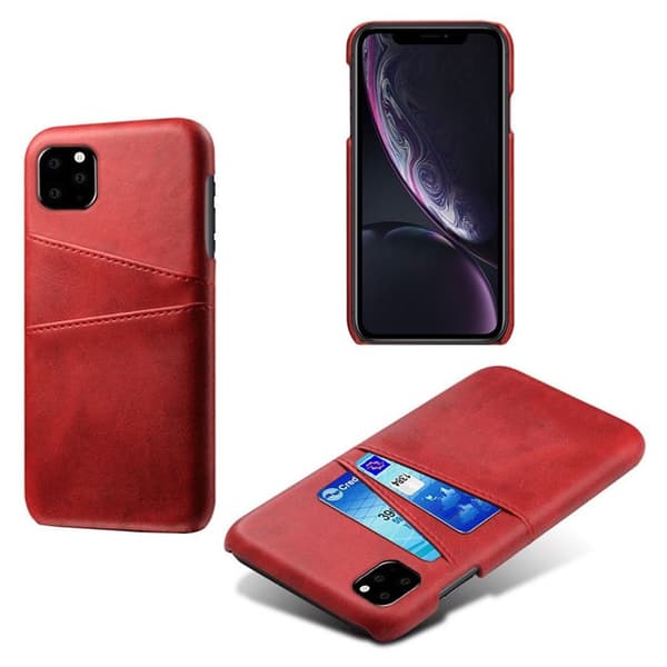Dual Card iPhone 11 Pro Max deksel - Rød