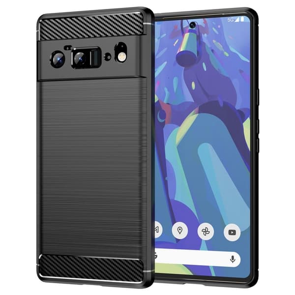 Carbon Flex Etui Google Pixel 6 Pro - Sort