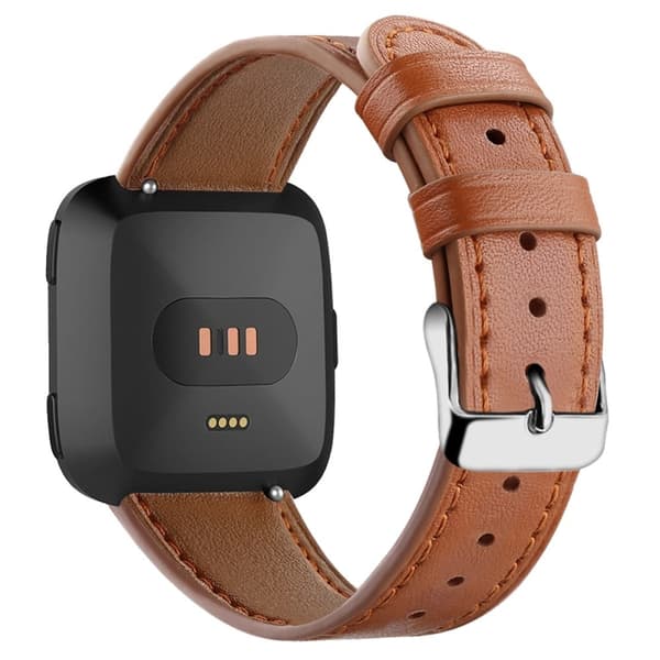 Urrem i ægte læder Fitbit Sense 2 / Versa 4 - Brun