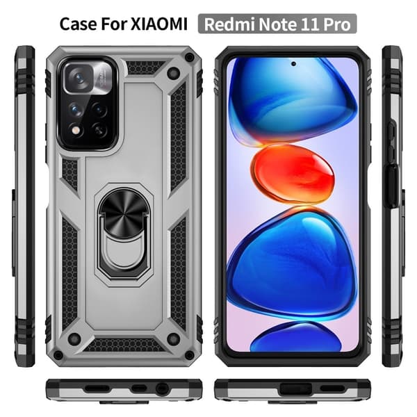 Bofink Combat Xiaomi Redmi Note 11 Pro / 11 Pro Plus Etui - Sølv